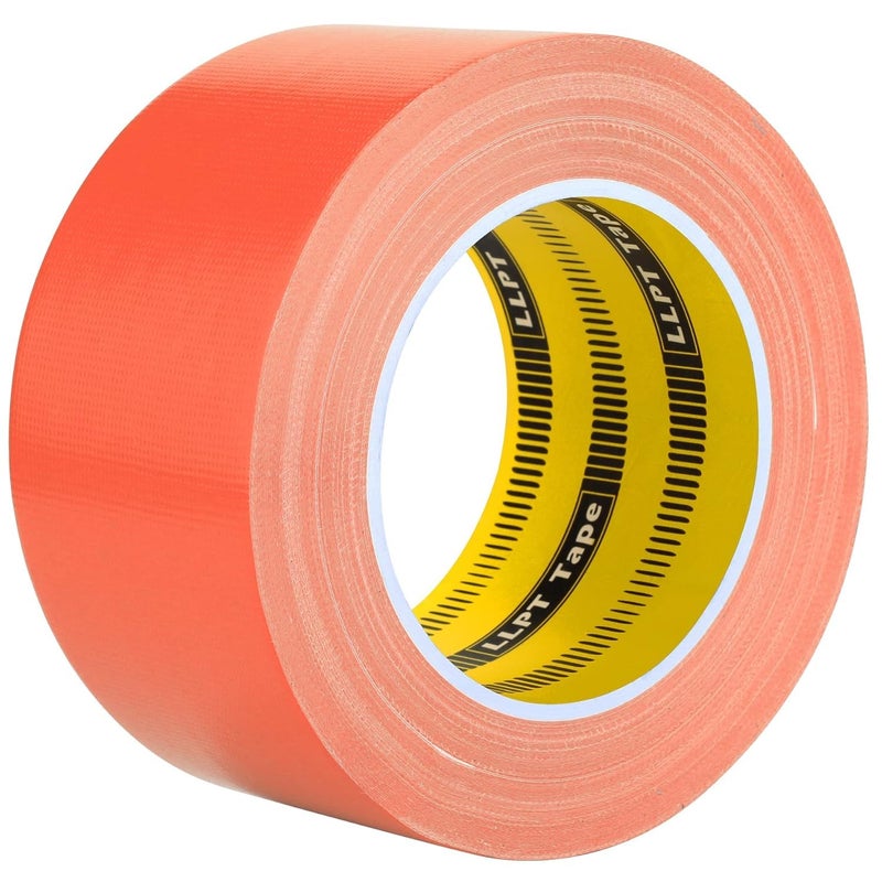 LLPT Duct Tape Premium Grade 2.36 Inches x 108 Feet x 11 Mil Easy Tear Residue Free Strong Adhesive Color Orange (DT250) - Image 1